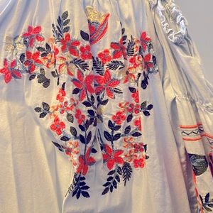 Embroidered Free People Dress - Small